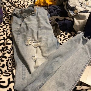 Aeropostale Super High Rise Ripped Jeans